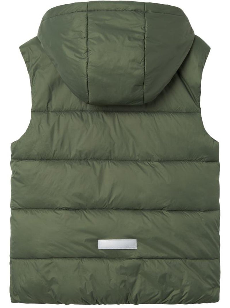 Gilet Smanicato Name it da Bambino Color Verde - Kiabi