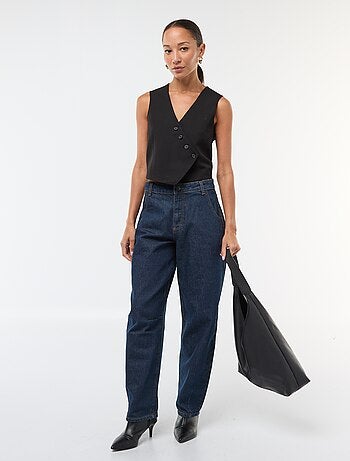Gilet smanicato stile garçon uni