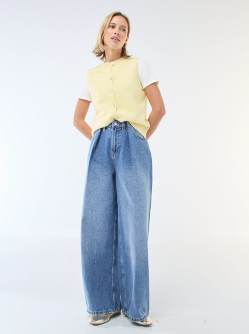 Gilet smanicato tinta unita - Kiabi