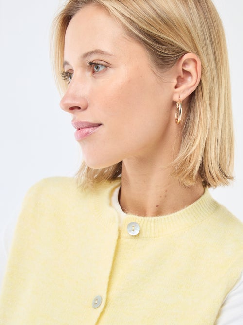 Gilet smanicato tinta unita - Kiabi