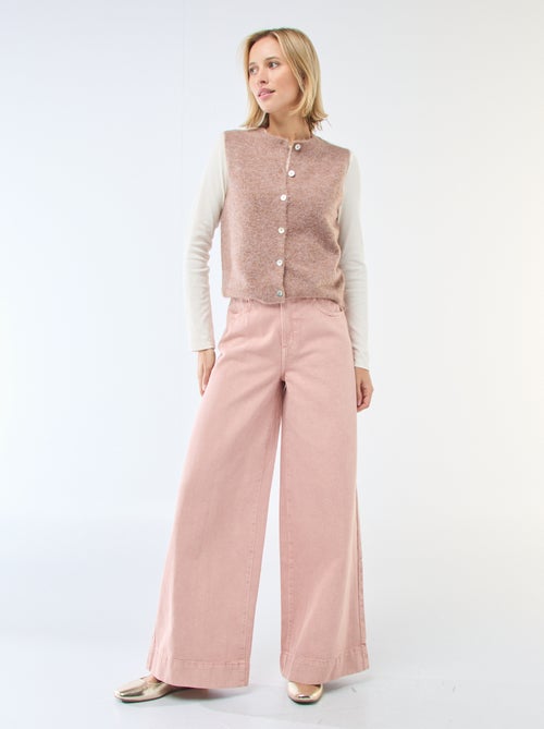 Gilet smanicato tinta unita - Kiabi