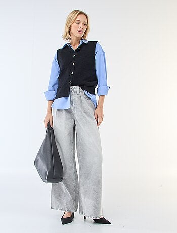 Gilet smanicato tinta unita