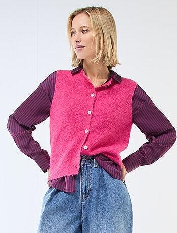 Gilet smanicato tinta unita