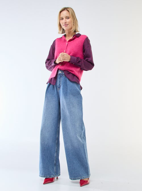 Gilet smanicato tinta unita - Kiabi