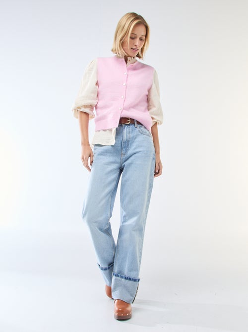 Gilet smanicato tinta unita - Kiabi