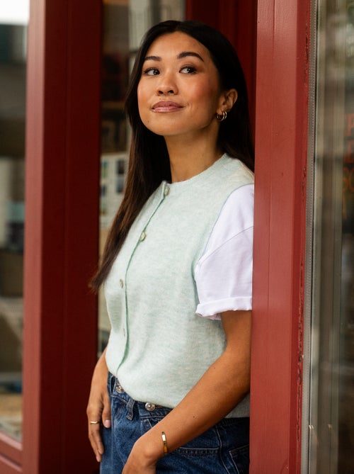 Gilet smanicato tinta unita - Kiabi