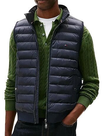 Gilet smanicato uomo tommy hilfiger mix media