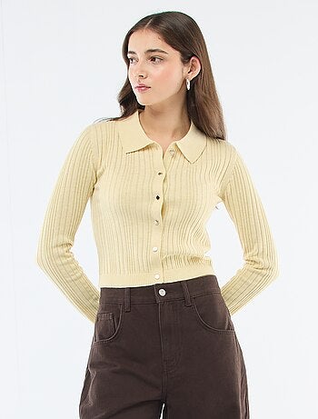 Gilet sottile con colletto polo