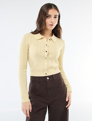 Gilet sottile con colletto polo