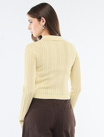 Gilet sottile con colletto polo