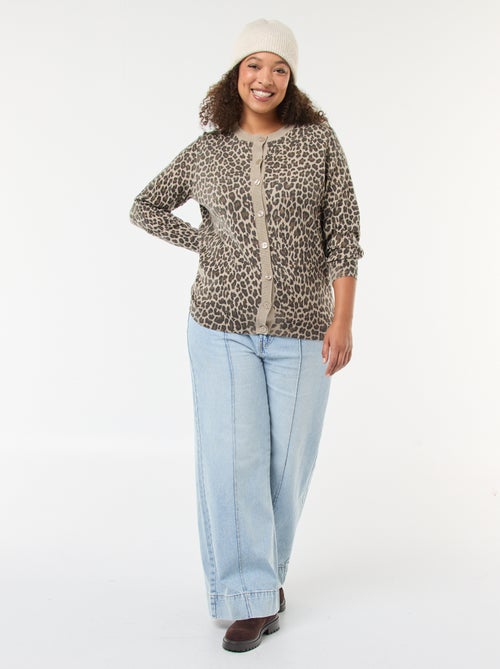 Gilet sottile con stampa leopardata - Kiabi