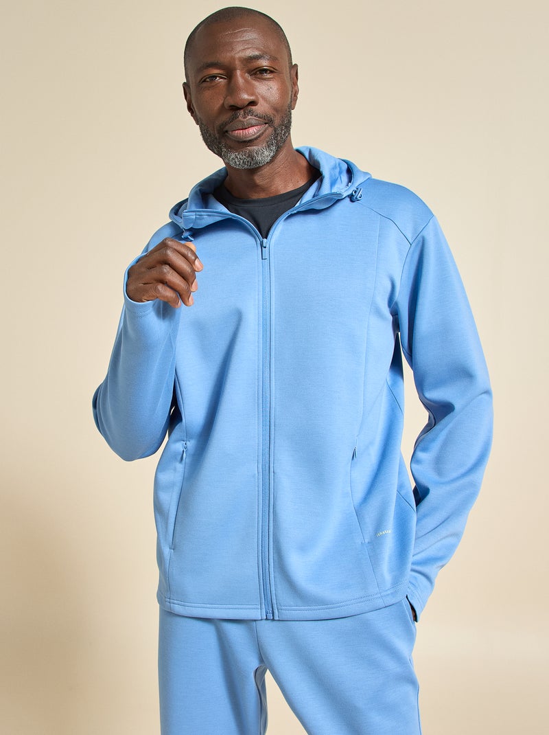 Gilet sportivo con cappuccio - (ekstract) Blu - Kiabi