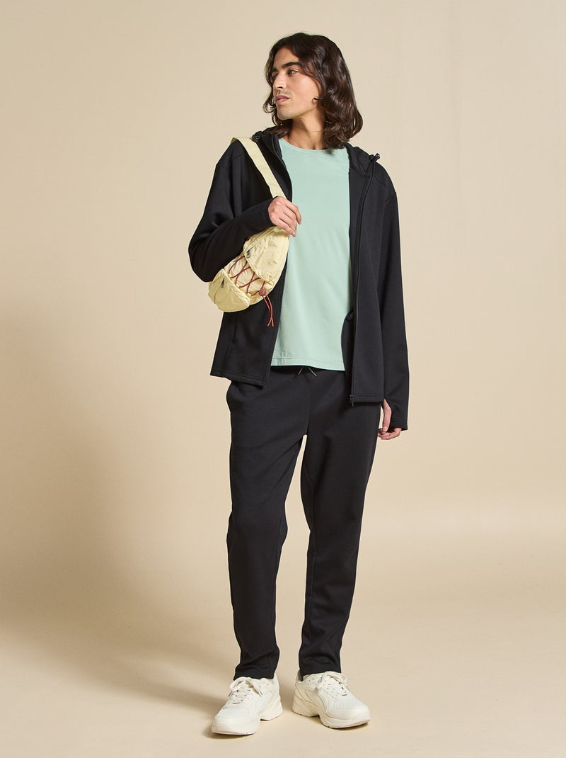 Gilet sportivo con cappuccio - (ekstract) Nero - Kiabi