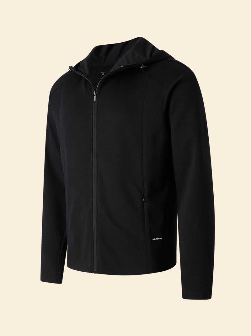 Gilet sportivo con cappuccio - (ekstract) Nero - Kiabi