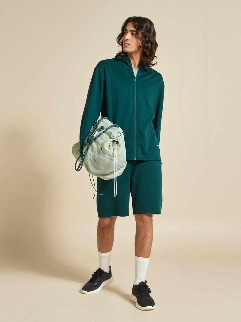 Gilet sportivo con cappuccio - (ekstract) Verde - Kiabi