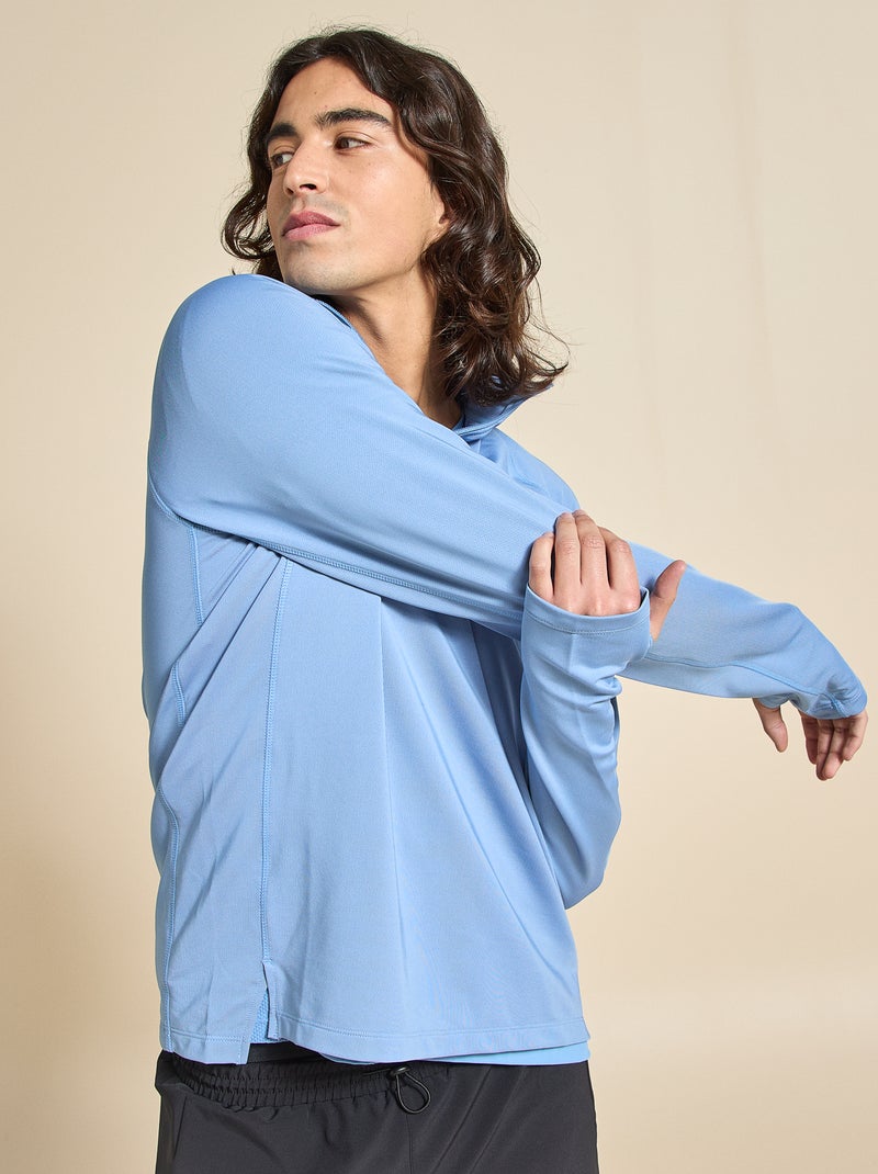Gilet sportivo con collo a zip - (ekstract) Blu - Kiabi