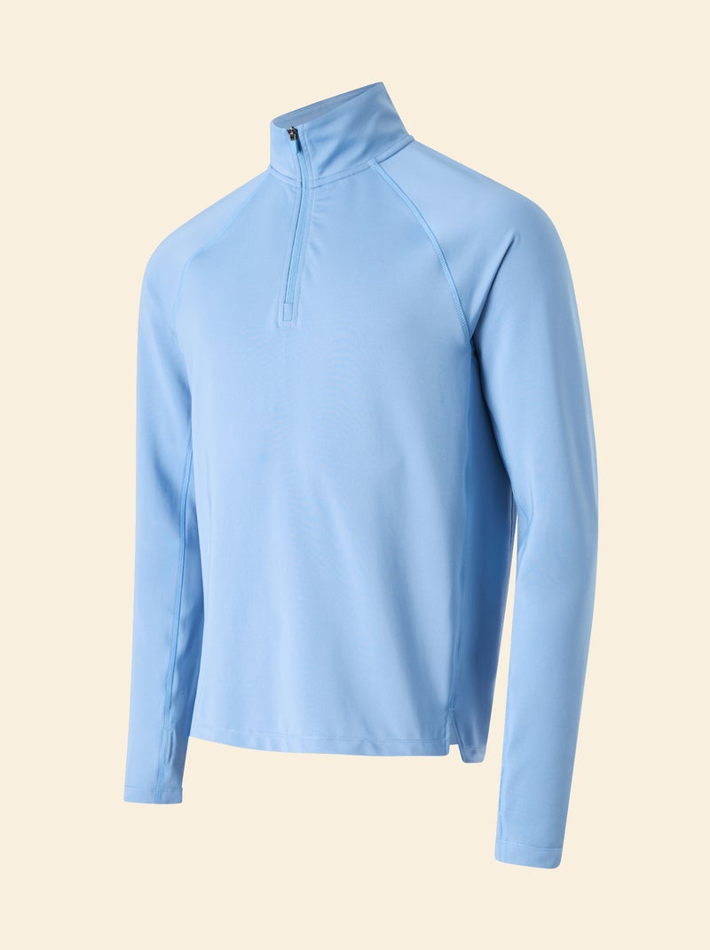 Gilet sportivo con collo a zip - (ekstract) Blu - Kiabi