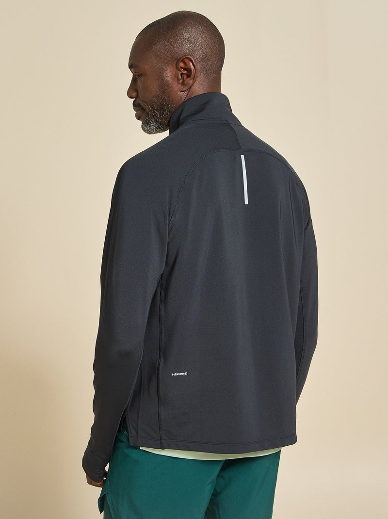 Gilet sportivo con collo a zip - (ekstract) Nero - Kiabi