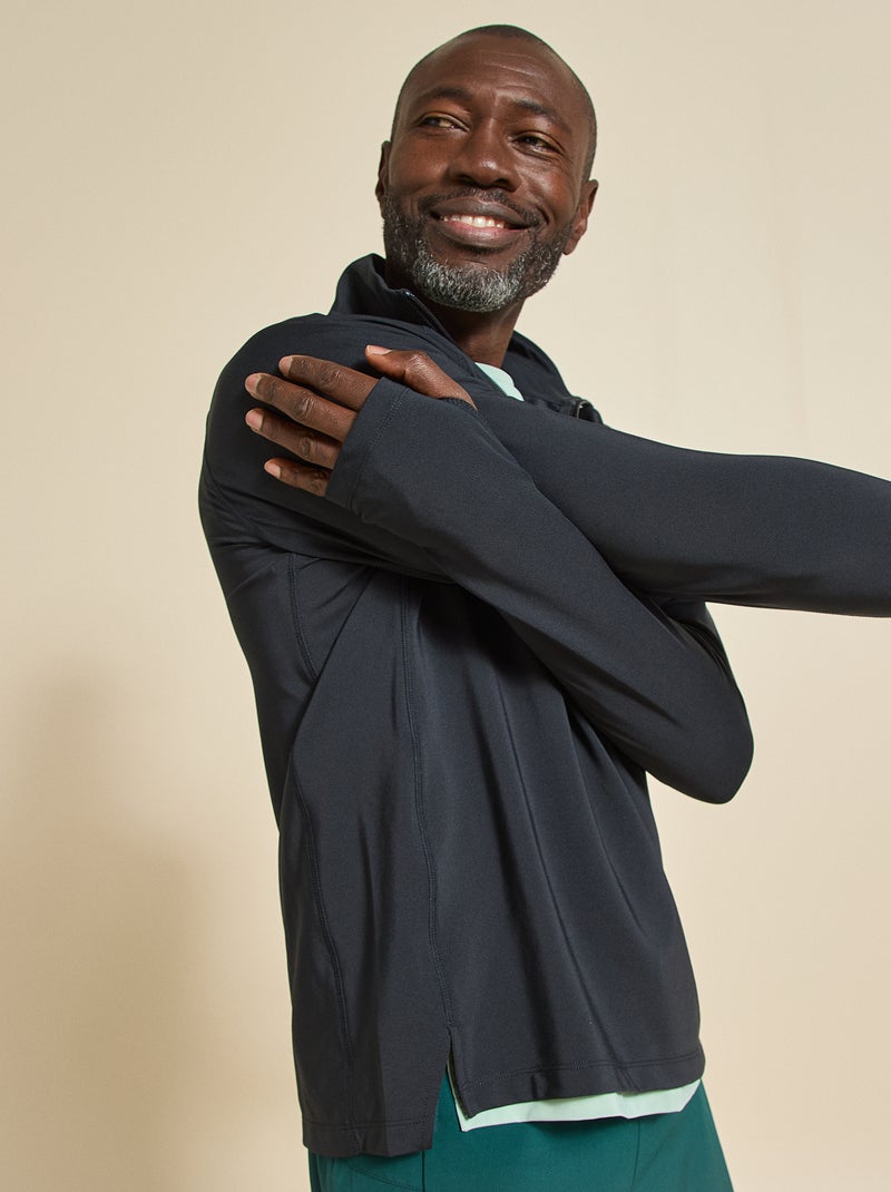 Gilet sportivo con collo a zip - (ekstract) Nero - Kiabi