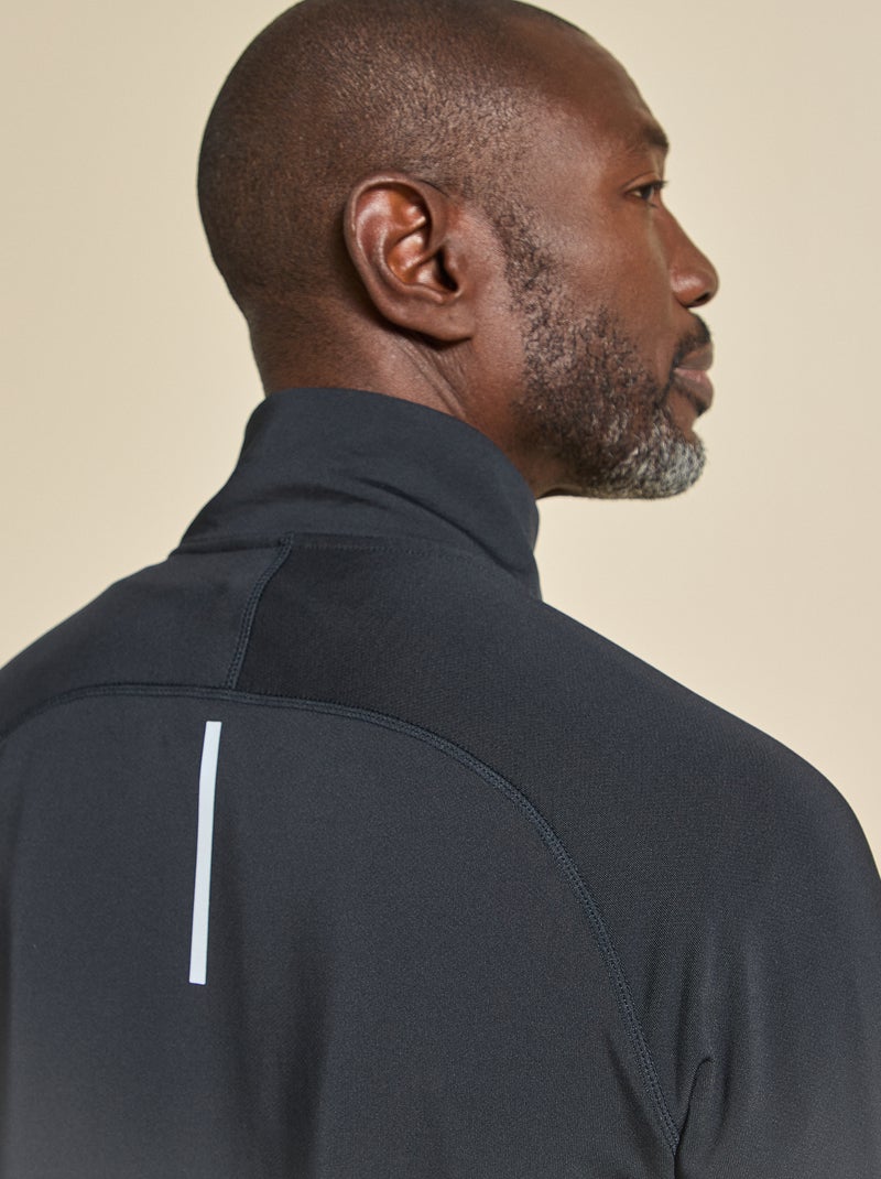Gilet sportivo con collo a zip - (ekstract) Nero - Kiabi