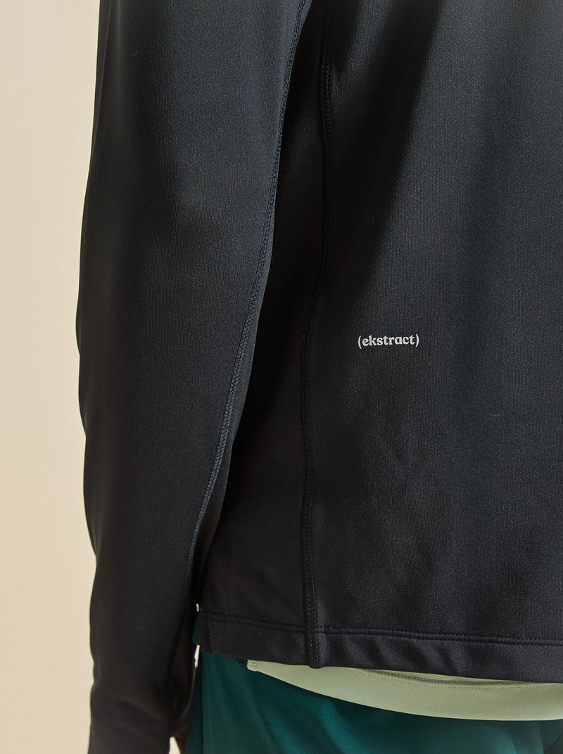 Gilet sportivo con collo a zip - (ekstract) Nero - Kiabi