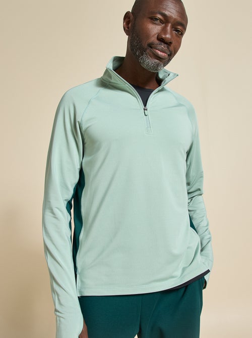 Gilet sportivo con collo a zip - (ekstract) - Kiabi