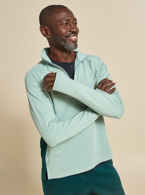 Gilet sportivo con collo a zip - (ekstract) - Kiabi