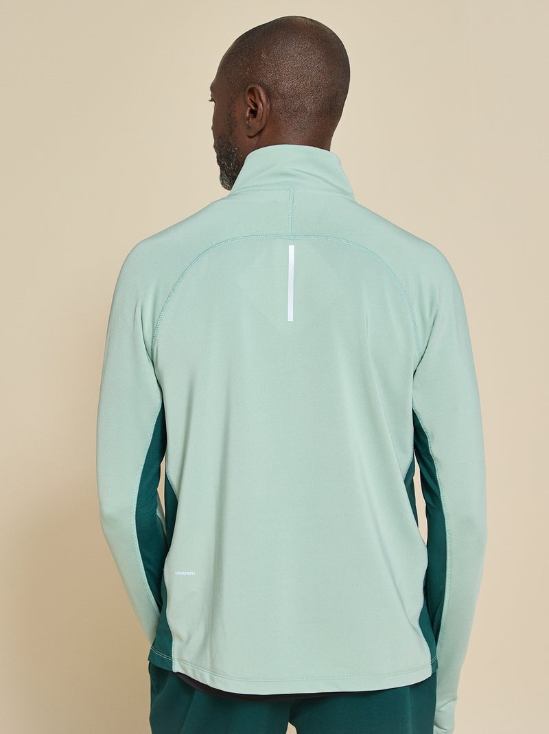 Gilet sportivo con collo a zip - (ekstract) Verde - Kiabi