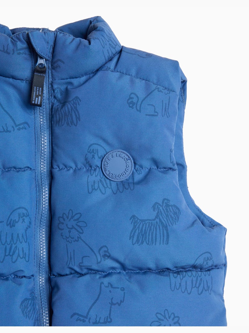 Gilet stampato, mo fashion Blu - Kiabi