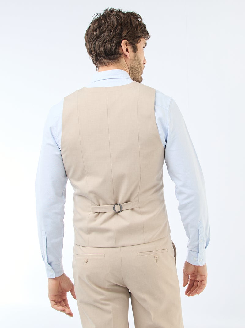 Gilet stile 'cameriere' Beige - Kiabi