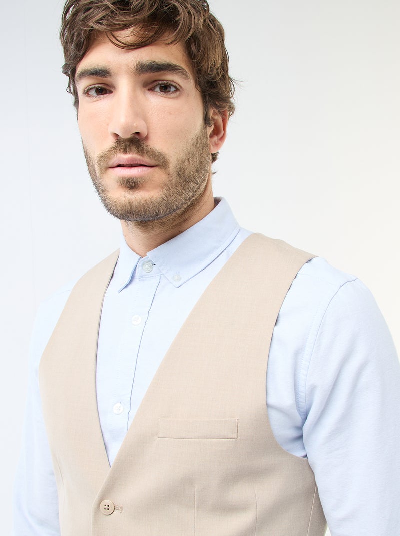 Gilet stile 'cameriere' Beige - Kiabi