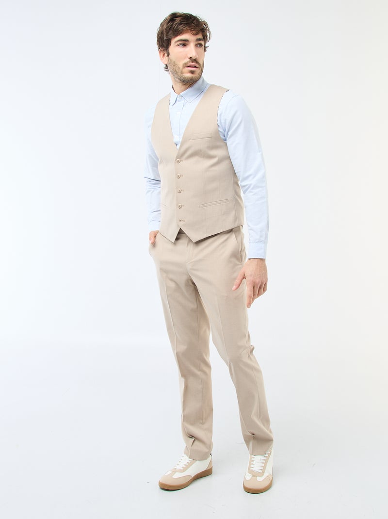 Gilet stile 'cameriere' Beige - Kiabi