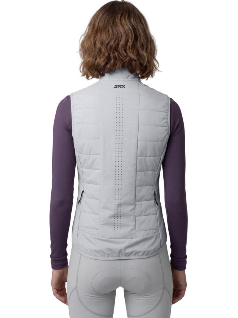 Gilet termico da ciclismo da donna ciclismo donna srx ultra warm-w gray Bianco Grigio - Kiabi