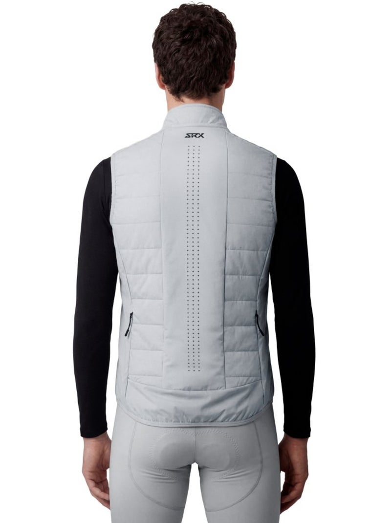 Gilet termico da ciclismo da uomo ciclismo uomo srx ultra warm gray Bianco Grigio - Kiabi