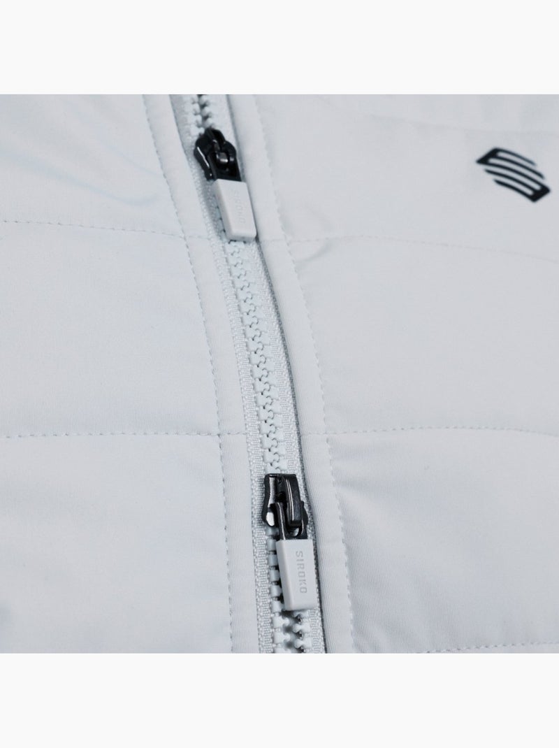 Gilet termico da ciclismo da uomo ciclismo uomo srx ultra warm gray Bianco Grigio - Kiabi