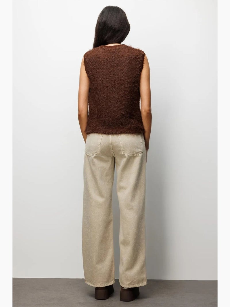 Gilet testurizzato mixray Marrone scuro - Kiabi
