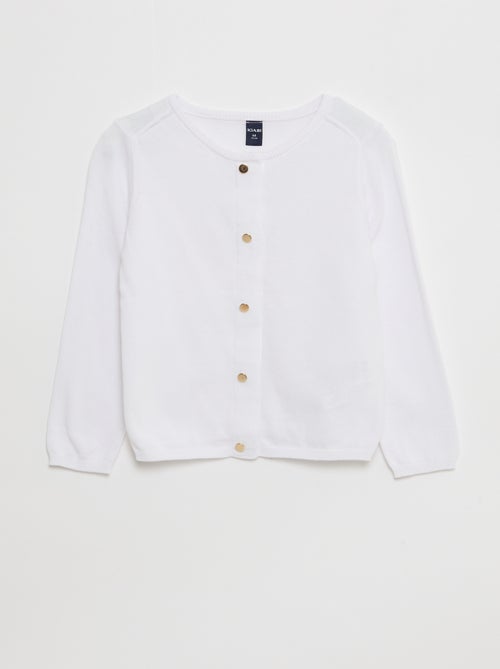 Gilet tinta unita con bottoni a pressione magnetici - collezione facile da indossare - Kiabi