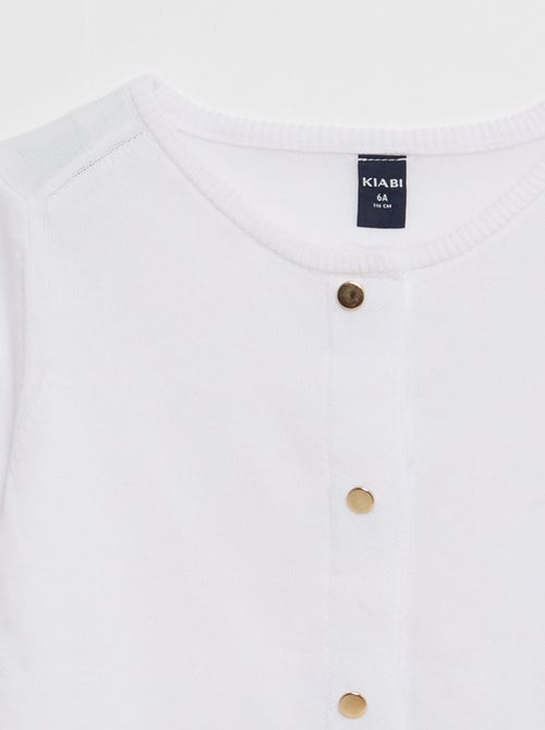 Gilet tinta unita con bottoni a pressione magnetici - collezione facile da indossare - Kiabi