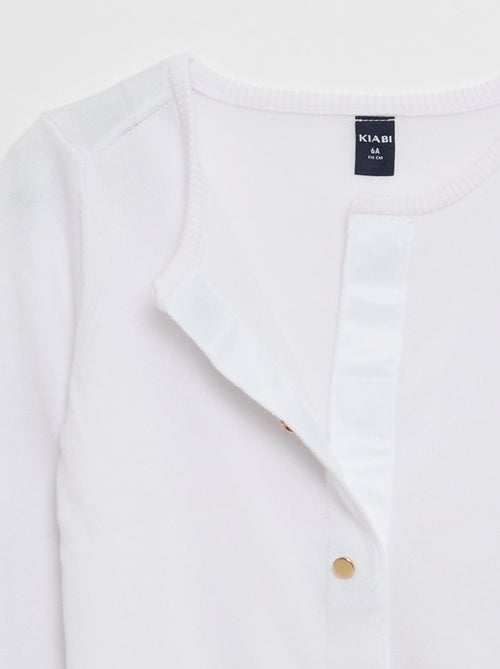 Gilet tinta unita con bottoni a pressione magnetici - collezione facile da indossare - Kiabi