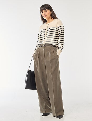 Gilet tinta unita con collo rotondo