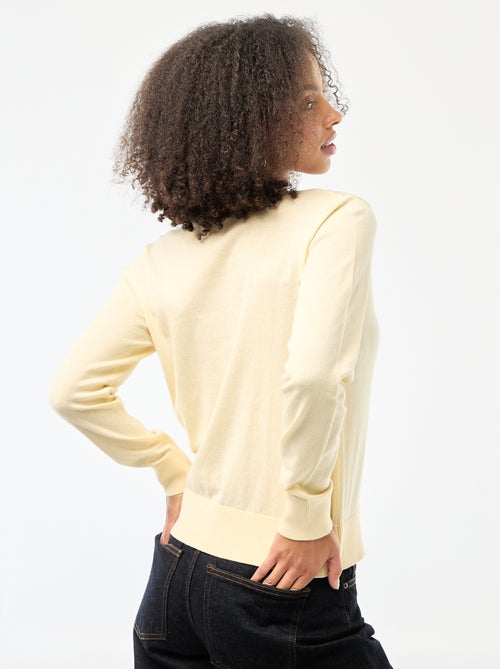 Gilet tinta unita con collo rotondo - Kiabi