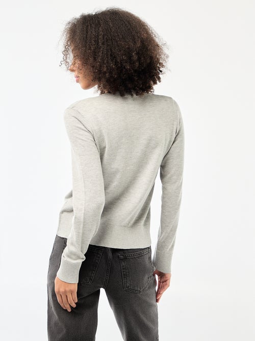 Gilet tinta unita con collo rotondo - Kiabi