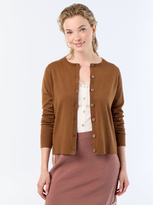 Gilet tinta unita con collo rotondo - Kiabi