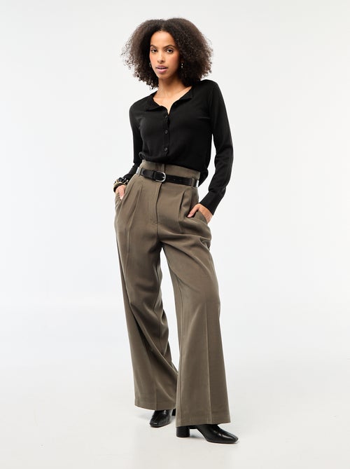 Gilet tinta unita con collo rotondo - Kiabi