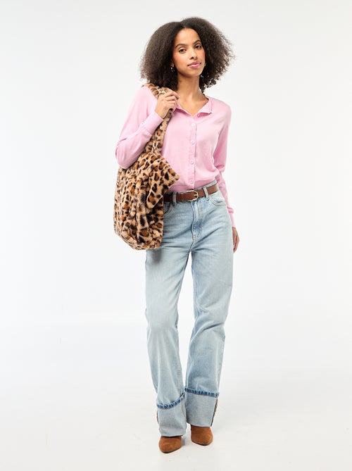 Gilet tinta unita con collo rotondo - Kiabi