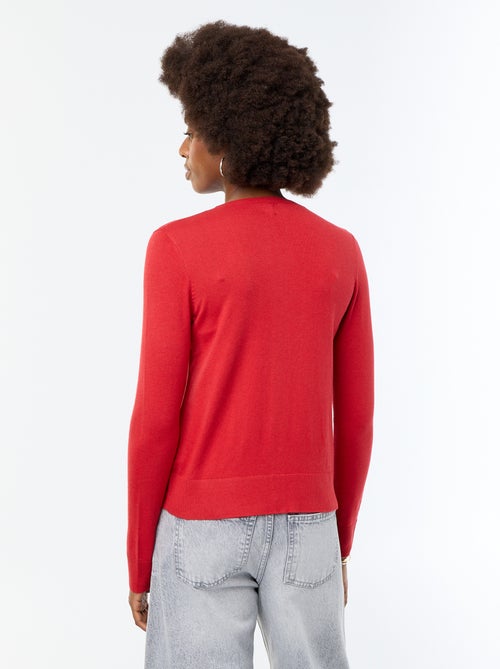 Gilet tinta unita con collo rotondo - Kiabi