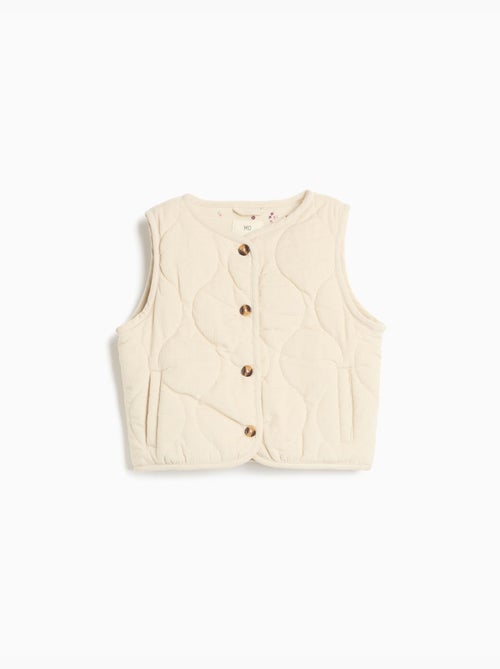 Gilet trapuntato in velluto a coste, mo fashion - Kiabi Gilet trapuntato in velluto a coste, mo fashion - Kiabi