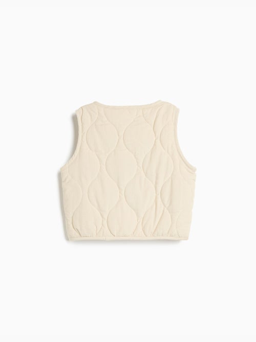 Gilet trapuntato in velluto a coste, mo fashion - Kiabi Gilet trapuntato in velluto a coste, mo fashion - Kiabi