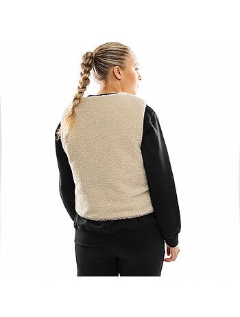 Gilet trapuntato reversibile in sherpa da donna lifestyle donna scape