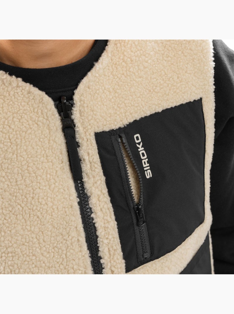 Gilet trapuntato reversibile in sherpa da donna lifestyle donna scape Nero - Kiabi
